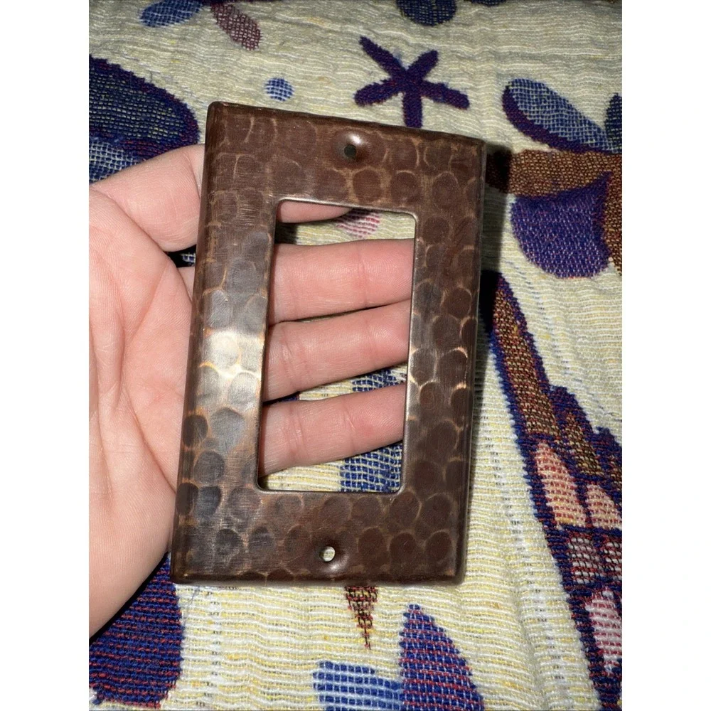 Wall Switch Cover Hammered‎ Vintage Textured Outlet Toggle Bronze Plate 5244